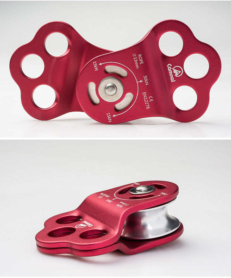 Three-hole Single Pulley For rock Climbing And Tree Climbing