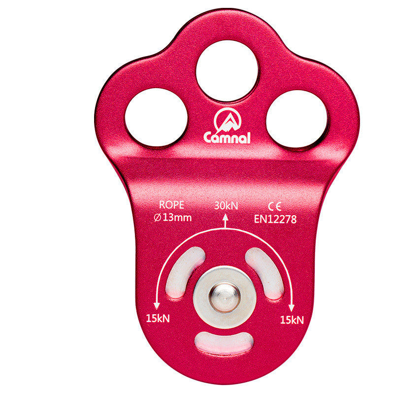 Three-hole Single Pulley For rock Climbing And Tree Climbing
