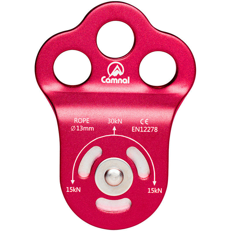 Three-hole Single Pulley For rock Climbing And Tree Climbing