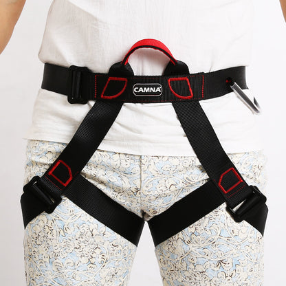 Seated Downhill Outdoor Rock Climbing Half-Length High-Altitude Safety Belt