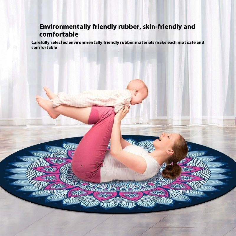 Natural Rubber Round Yoga Mat Professional